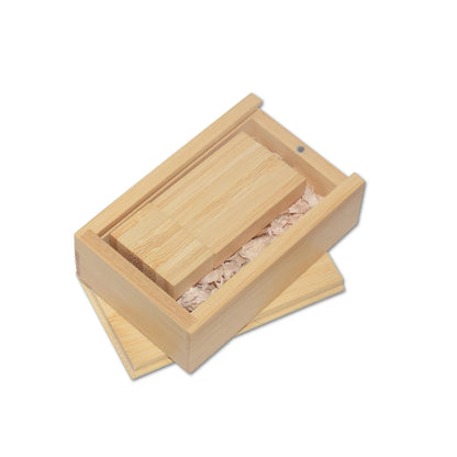 Wooden USB + Box Flash Drive Flash Disk Pendrive 4GB 8GB 16GB 32GB 64GB 128GB Memory Stick Photography Gifts for Wedding Business Storage