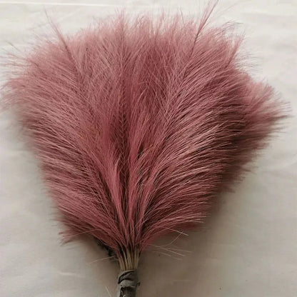 Artificial Pampas Grass Bouquet, 42cm Fake Reed Grass for Boho Decor, Indoor Outdoor Vase Display, Party Bridal Shower Decoration, Plastic Flower Arrangement, Multiple Pack Options