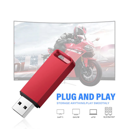 Waterproof Metal USB 2.0 Flash Drive Memory Stick, 128GB|64GB|32GB|16GB|8GB|4GB, Black & Red, Business Creative Photography Gifts, Compatible with Windows & Mac