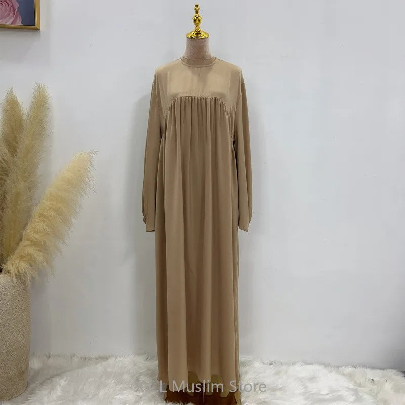 modest loose muslim dress abaya eid ramadan elegant with pocket for women, comfortable fit, stylish design, perfect for prayer and daily wear, various colors available