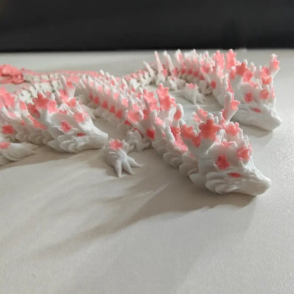3D Printed Crystal Dragon Fidget Toy Cherry Blossom Decor Birthday Gift