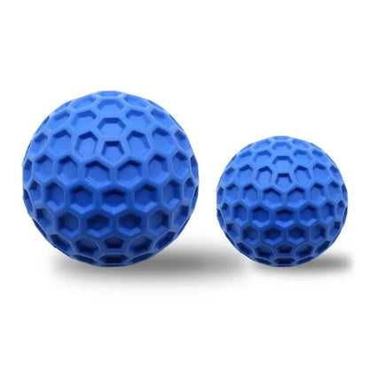 Interactive Dog Toy Balls - Bite-Resistant Rubber, Teething & Teeth Cleaning, Sound Enhanced, Honeycomb Grip, Perfect for Fetch & Chew, Dogs of All Sizes, Indoor/Outdoor Play