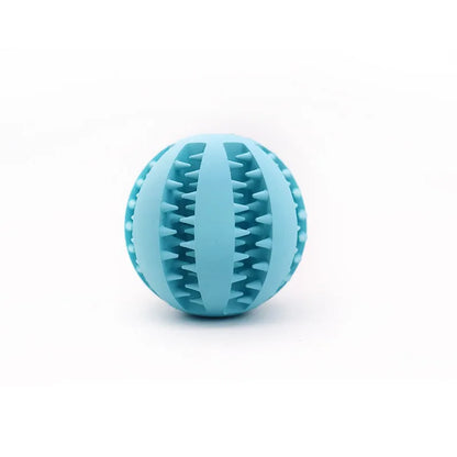 Treat Dispenser Chew Ball Toy for Dogs Cats | Promotes Dental Health & Mental Stimulation | Durable Play for Pets | Easy-Clean Rubber Kibble Holder Toy