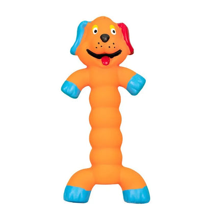 Latex Dog Toy Monkey Hippo Set, Squeaky Chew, Teeth Cleaning, Bite Resistant, Interactive Play, Engaging Sound for Small to Large Dogs, Pet Oral Health Benefits