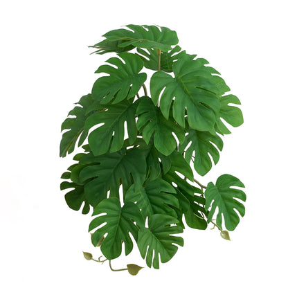 Artificial Plant Monstera Pothos, Lifelike Leaf with Stem, Decorative Greenery for Living Room, Hotel, Office, and Window Display, Indoor and Outdoor Home Decor