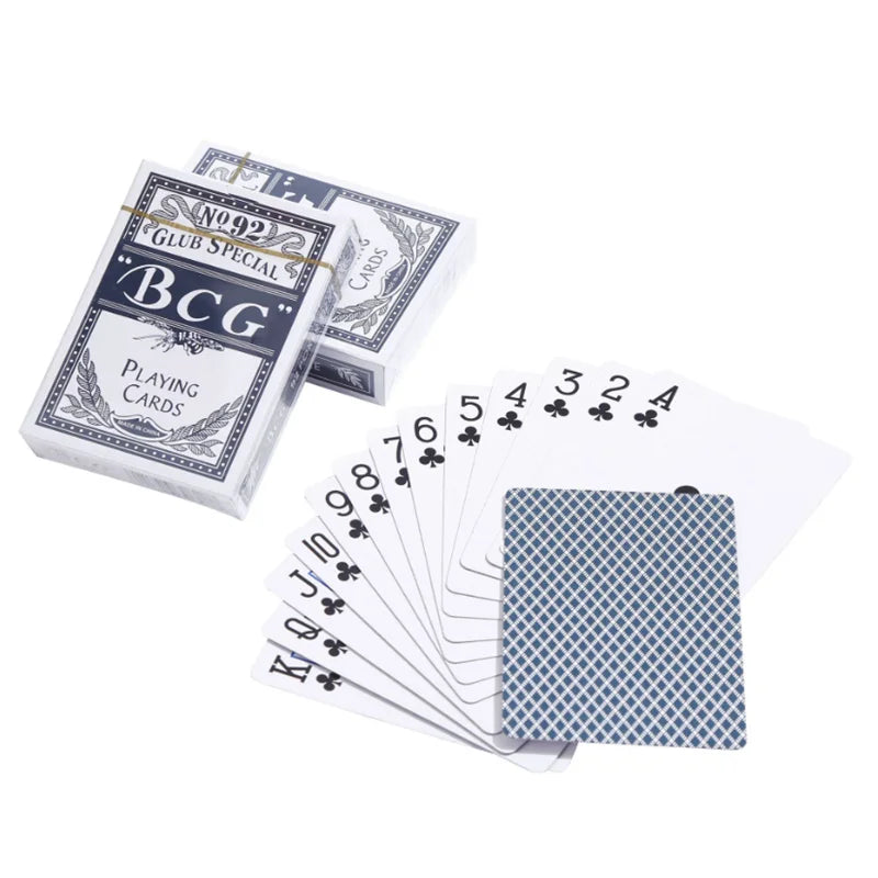 casino poker magic playing card 52 + 2 joker deck waterproof plastic cards for family game nights, durable and flexible for indoor and outdoor fun