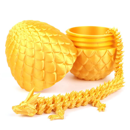 1pc Crystal Dragon Ornament, 3D Printed Fidget Dragon with Articulated Joints