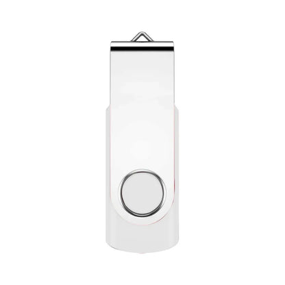 USB Flash Drive 128GB 64GB 32GB 16GB 8GB 4GB Swivel Design, Metal Pen Drive, Cle USB 2.0 Portable Memory Stick, Multiple Colours, CE & RoHS Certified, Real Capacity