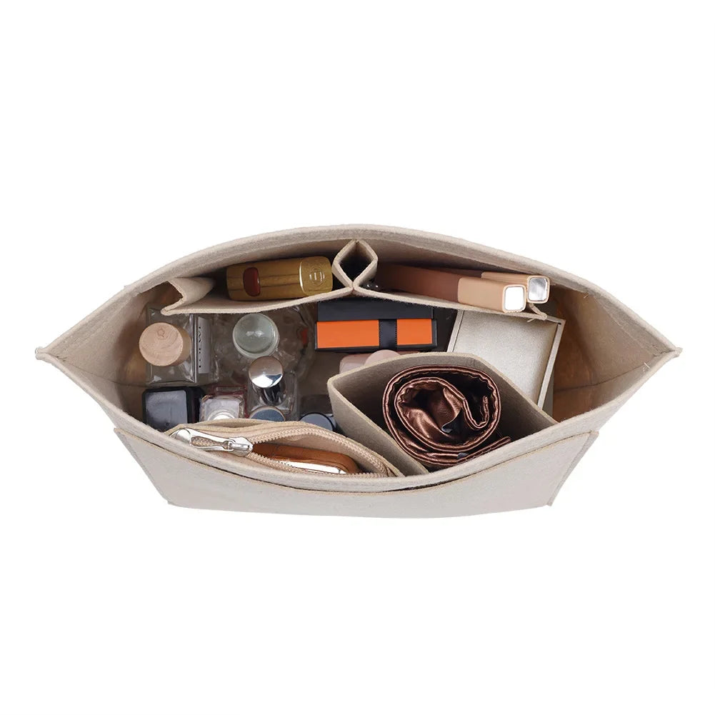 ccbodily bag organizer for longchamp handbag felt liner travel purse insert with pockets makeup bag support fit various bags