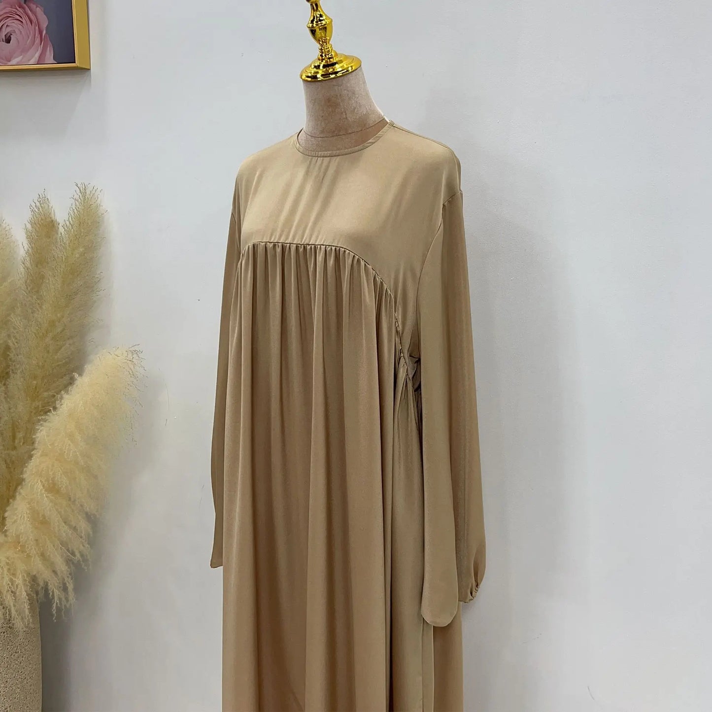 modest loose muslim dress abaya eid ramadan elegant with pocket for women, comfortable fit, stylish design, perfect for prayer and daily wear, various colors available