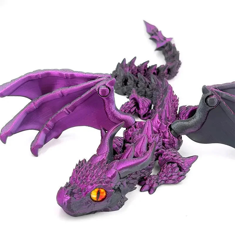 3d dragon rotatable articulated dragon kid gifts realistic statue decor