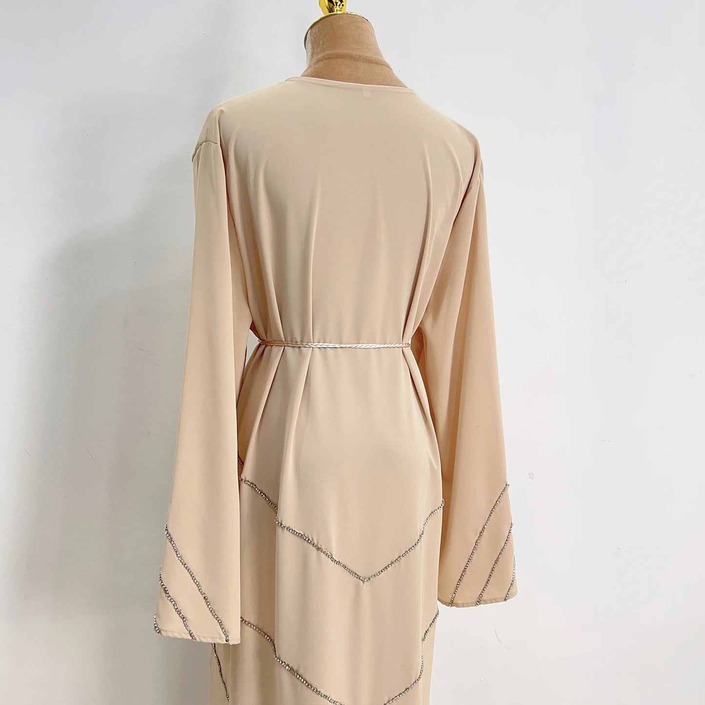 dubai 2024 luxury opened kimono abaya long loose dress prayer garment for women - elegant party kaftan, modest islamic fashion, spring summer wear, sizes s-xxl