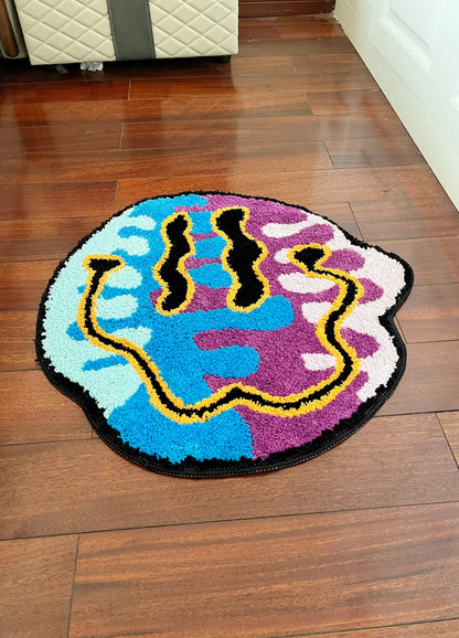 Magical Nordic Tufting Rug Bedroom Mat Geometric Living Room Carpet Aesthetic Home Decor Non-Slip Floor Tidy Foot Pad Bedside Doormat