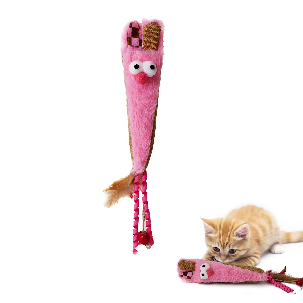 interactive electronic plush mouse toy for cats, fast-moving, durable cloth & abs, lightweight 63g, stimulates exercise, ideal indoor activity, brown/grey/coffee