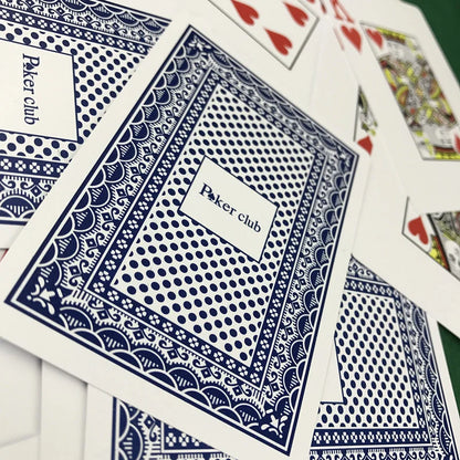 2 PCS/Set Waterproof Plastic Poker Playing Cards 2.48x3.46 Inch Scrub Cards for Texas Hold'em and Baccarat Game Nights, Durable and Easy to Handle Playing Cards