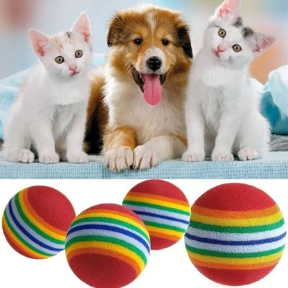 Pack of 10 Non-Toxic EVA Dog Chew Toys, Soft and Durable, Bright Colours for Fetch and Play, Ideal for Indoor and Outdoor Use, Suitable for All Dog Sizes and Ages