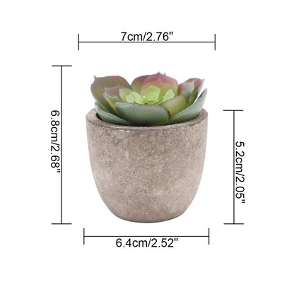 Mini Artificial Aloe Bonsai Plant in Plastic Pot - Fake Floral Ornament for Office Table, Home Decor, Garden Display, Exhibition or Outdoor Use, 1 Piece