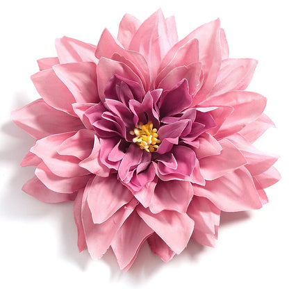 Artificial Dahlia & Chrysanthemum Flower Heads, 5/10pcs, 15cm, Silk DIY Home Decor, Bridal Bouquet Accessories, Party, Anniversary, Indoor Decoration