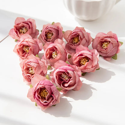 Artificial Silk Peony Flower Heads 40/80pcs for DIY Wedding Decor, Home Vase Arrangement, Bridal Wreaths, Party Centrepieces, Baby Shower, Indoor Decorations