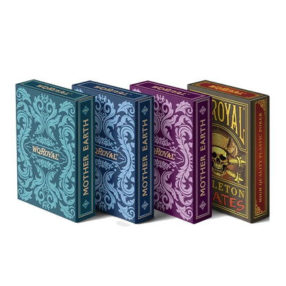 4 High-End Personalized PVC Playing Cards Mother Earth Custom Deck - Durable Customizable Poker Cards with Elegant Gaia Design for Gaming and Gifts