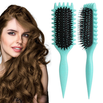 B0CZQYDWFR Salon Styling Curly Hair Styling Brush Curl Hair Brush for Combing and Shaping Men's and Women's Curls Reduce Pulling Tools