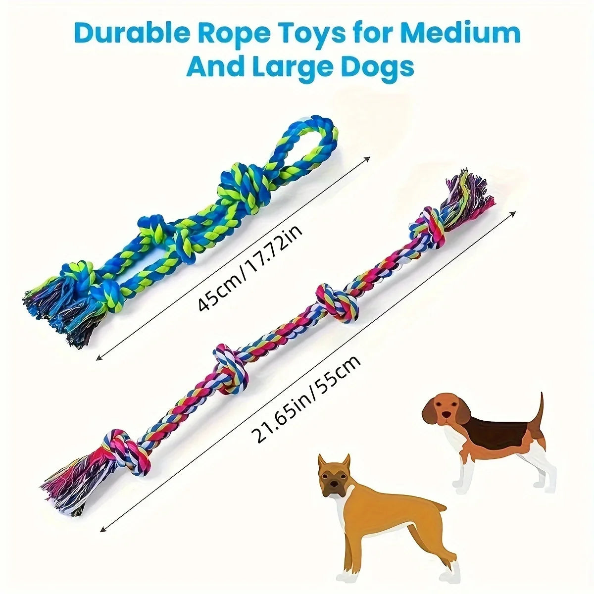 tough linen knot dog chew toys, durable rope for medium & large dogs, safe teething, interactive tug of war play, non-toxic, heavy-duty chewing solution