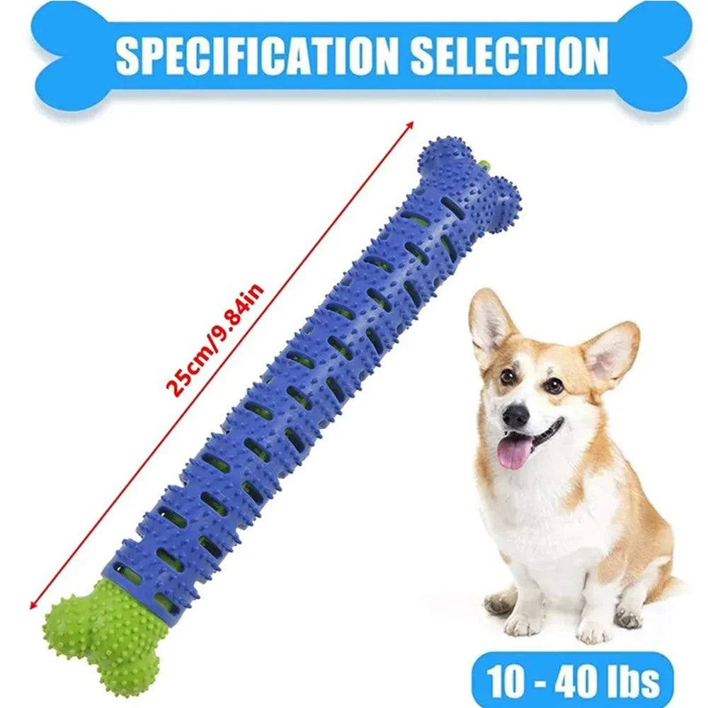 dog chew toy | durable food-grade rubber stick | promotes dental health | ideal for puppy teething & training | engaging, safe playtime for healthy teeth & gums
