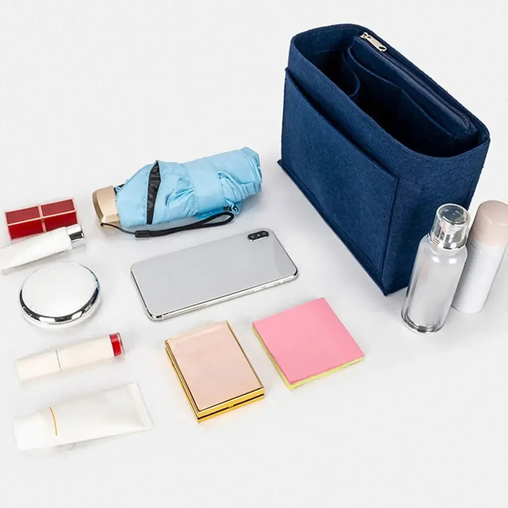 soft pouch organizer felt insert bag inner bag handbag insert bag purse linerfor longchamp le pliage backpack bag