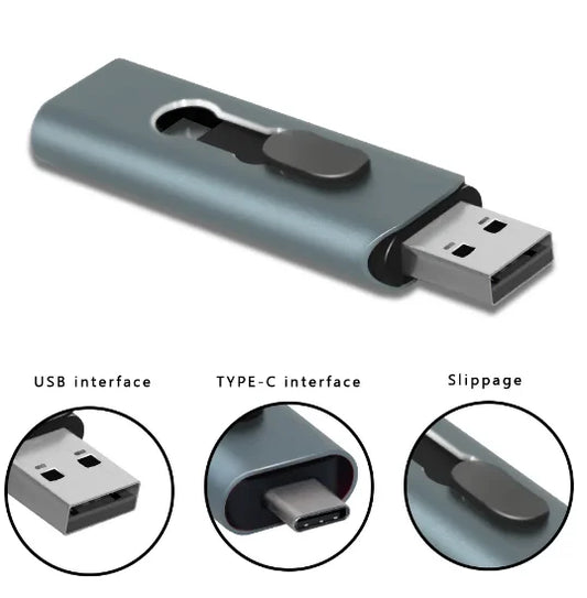 2023 Multifunctional OTG 3 IN 1 Type-C USB Flash Drive Pendrive 128GB 256GB 512GB 1TB Cle USB Stick 32 64GB Pen Drive for Phone