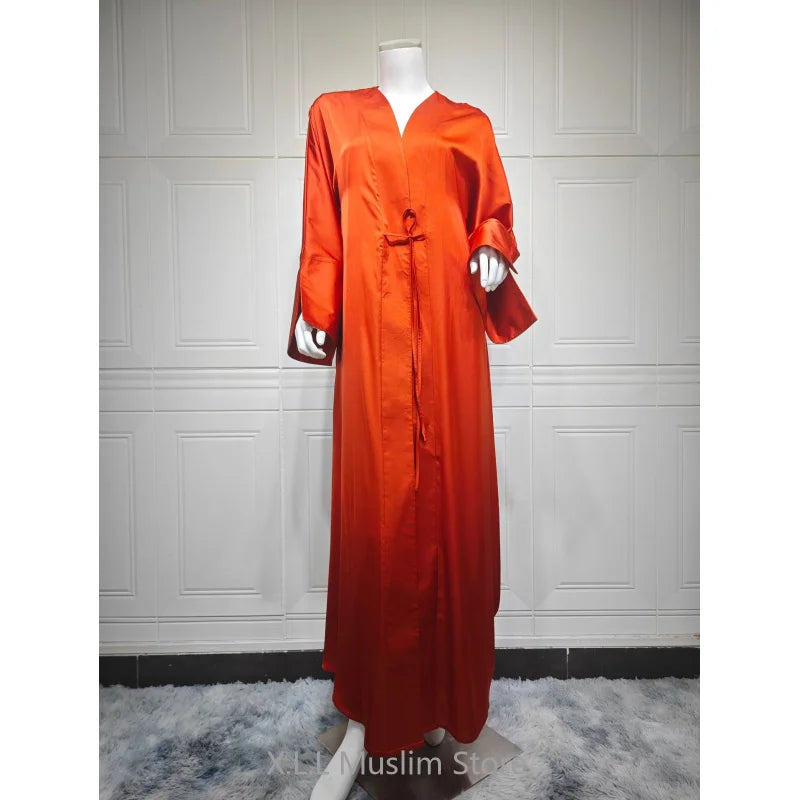 ramadan decoration 2024 muslim girl army green abaya robe islamic gift elegant prayer dress for special occasions and everyday wear