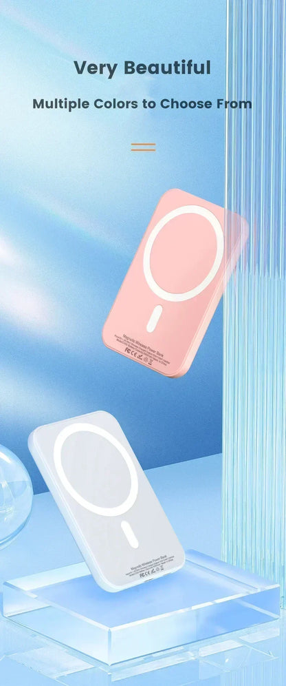 B0DNMM5L4V 50000mAh Portable Wireless Charger Macsafe Auxiliary Backup External Magnetic Battery Pack Power Bank for IPhone 15 14 13