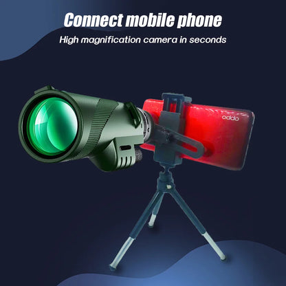 B0B49MQYWX 80x100 HD Monocular Smartphone Adapter Tripod Telescope Hike Birdwatching