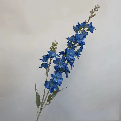Artificial Flowers Blue Delphinium Long Stem Larkspur for Wedding Centrepieces Arrangements, Silk Flower Branch for Vase, Home Decor, Party Decorations