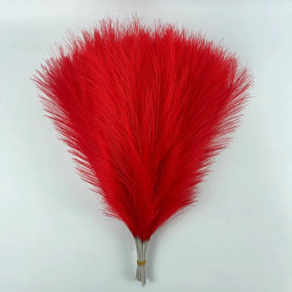 Artificial Pampas Grass Bouquet, 42cm Fake Reed Grass for Boho Decor, Indoor Outdoor Vase Display, Party Bridal Shower Decoration, Plastic Flower Arrangement, Multiple Pack Options