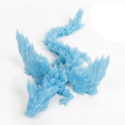 3D Printing Dragon Ornaments Sculpture Flexible Articulated Figurines Toys