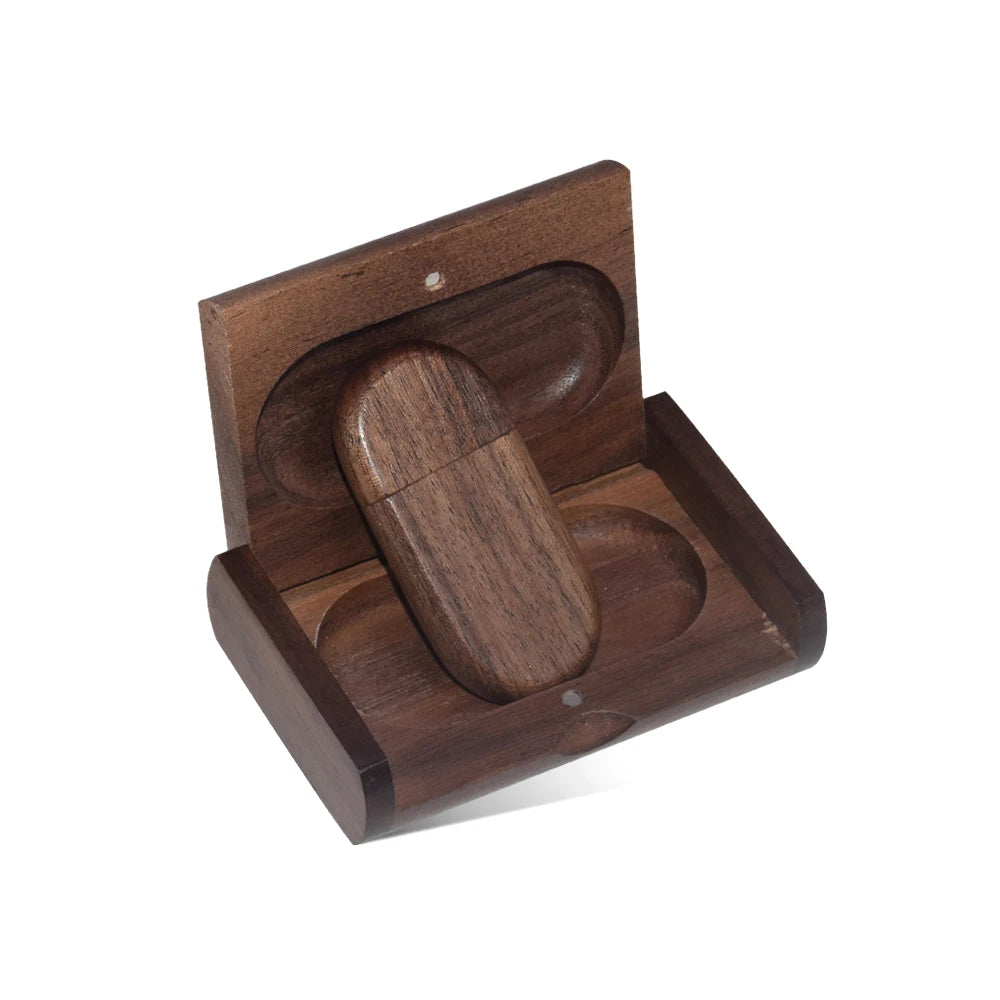 custom wooden usb flash drive with gift box, 64gb/32gb/16gb/8gb memory stick for photography, weddings, business, usb 2.0 pen drive, creative storage solution