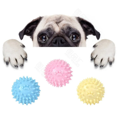 Interactive Pet Chew Toy Ball, Durable Rubber Texture, Promotes Healthy Teeth, Ideal for Dogs and Cats of All Sizes, Encourages Playtime and Outdoor Fetch Activities