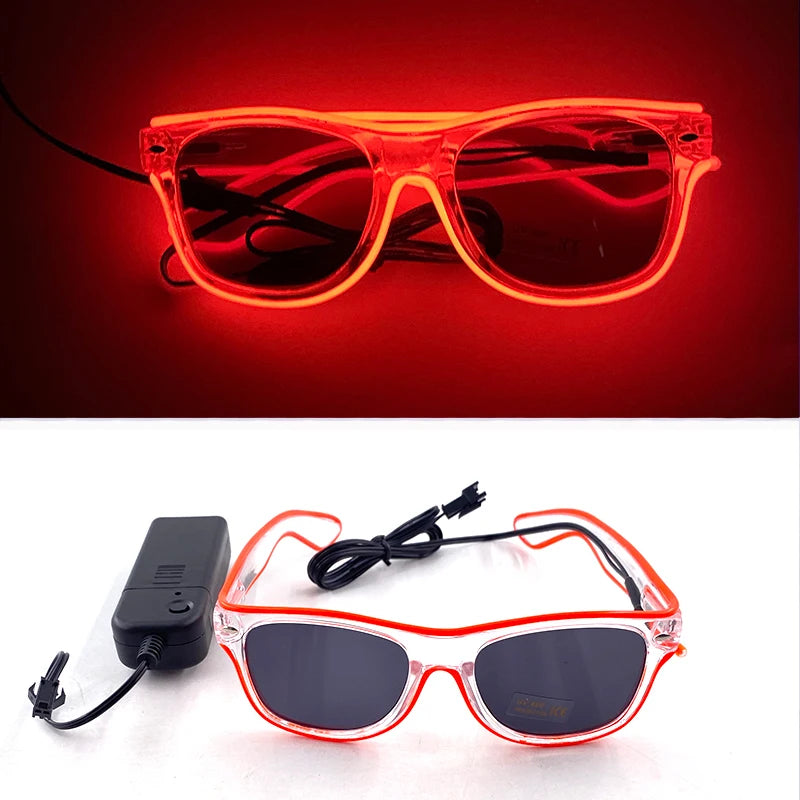 funny light up glasses luminous led mosaic glasses for men and women - halloween party supplies, glowing neon gafas for festive celebrations