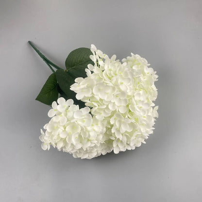 Silk Hydrangea Bouquet, 5 Heads Artificial Flowers for Home Decor, Wedding, Party, Indoor Decoration, Perfect for Anniversary, Birthday, Baby Shower, Bridal Shower