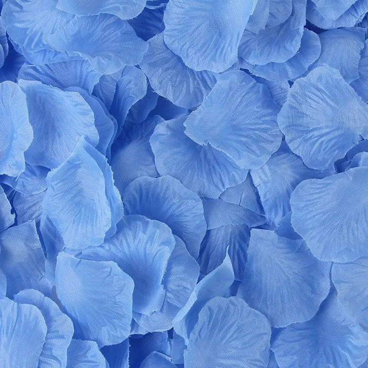 artificial silk rose petals 1000pcs for romantic occasions, wedding, anniversary, proposal, valentine's floral decor, non-woven indoor home decoration