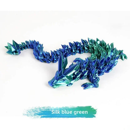 3D Printing Gem Dragon Crystal Dragon Creative Gift Chain Dragon Toy Children's Creative Gift Gift Decoration Dazzling Crafts