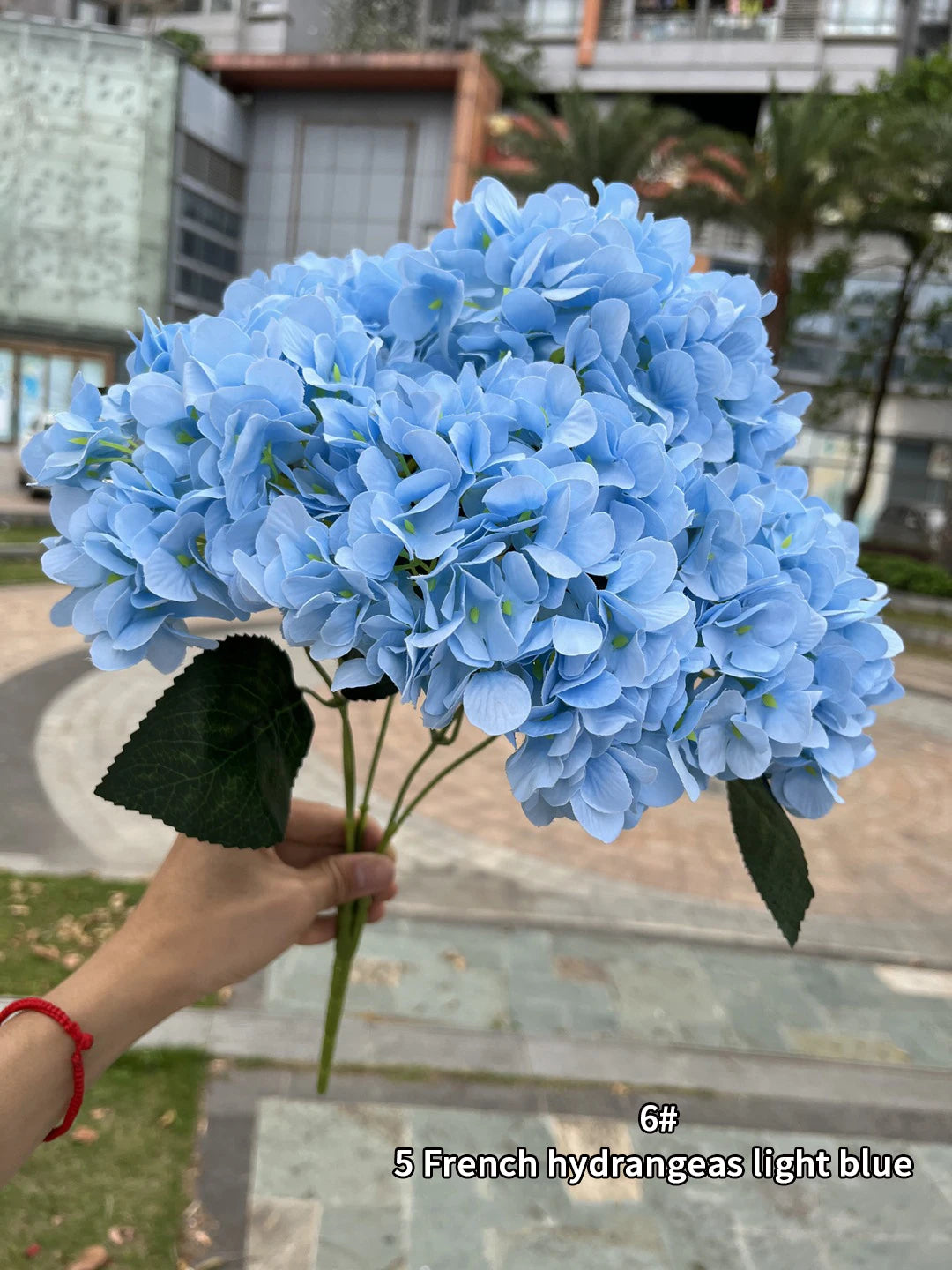 silk hydrangea bouquet artificial flowers for wedding, home decor, diy floral arrangement, bridal baby shower, indoor party decoration, large size