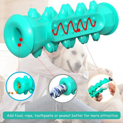 Durable Dog Chew Toy for Dental Health, Soft TPR Nylon, Plaque and Tartar Reduction, Teeth Cleaning Aid, Interactive for Puppies and Dogs, Suitable for All Breeds and Sizes