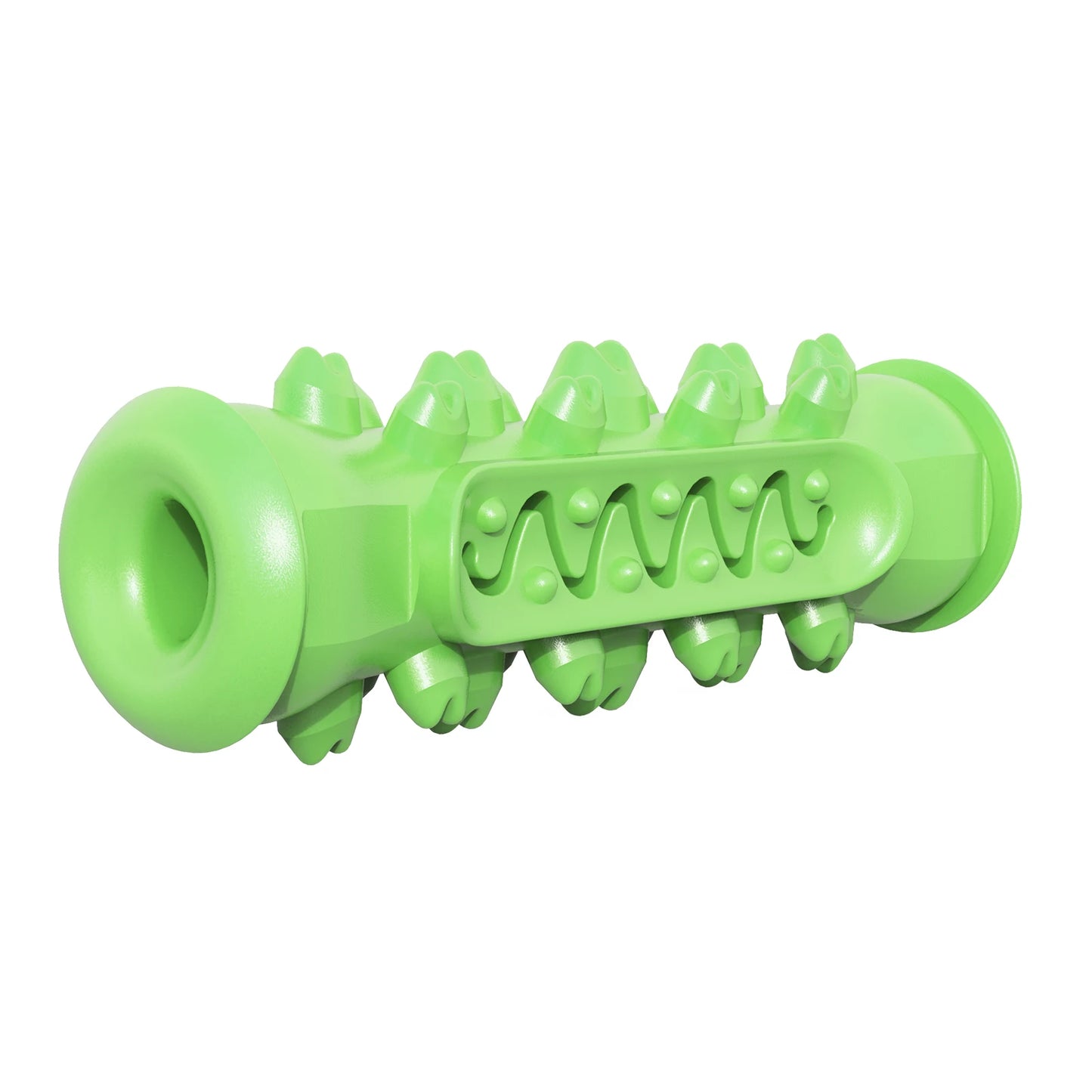 durable rubber chew toy for medium to large dogs, interactive bone for dental health, safe teething toy, ideal for retrievers & terriers, pet gift, easy to clean