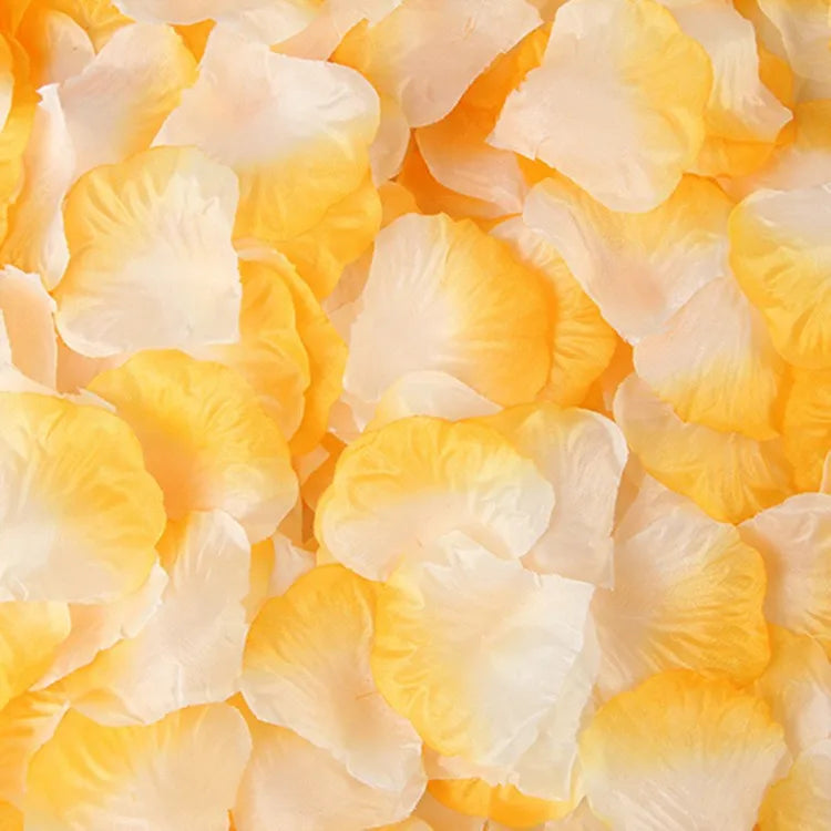 artificial silk rose petals 1000pcs for romantic occasions, wedding, anniversary, proposal, valentine's floral decor, non-woven indoor home decoration