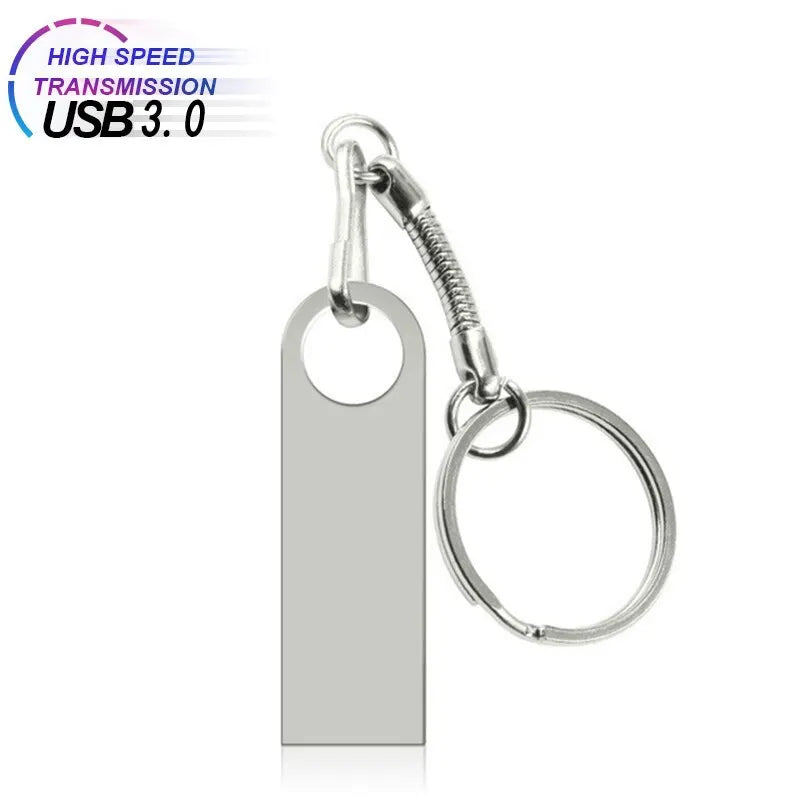 usb 3.0 metal flash drive 8gb-128gb memory stick, high-speed data storage, portable pendrive for pc, laptop, car, compatible with multiple devices