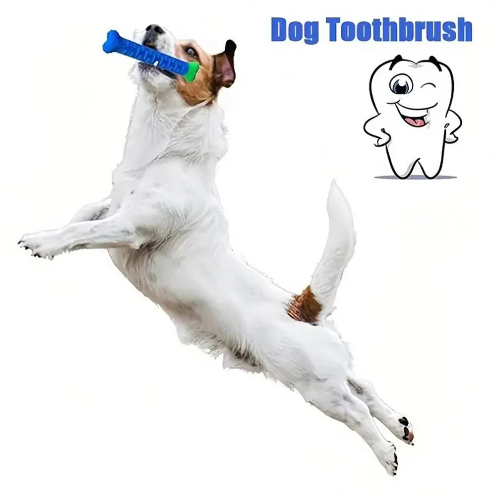 dog chew toy | durable food-grade rubber stick | promotes dental health | ideal for puppy teething & training | engaging, safe playtime for healthy teeth & gums