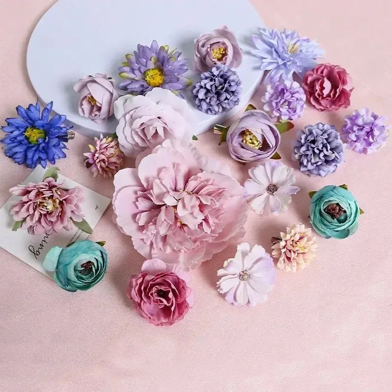 artificial silk rose flowers, 3/21 pcs, mixed colours, home and wedding decor, anniversary, baby shower, birthday, diy crafts, decorative bouquets, indoor use