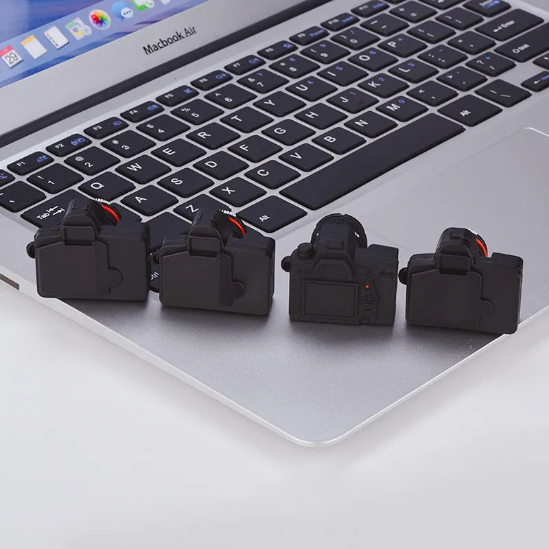 cartoon usb flash drive | 32gb to 128gb memory stick | mini usb 2.0 pen drive for data storage | silicone material, portable for camera & computer use