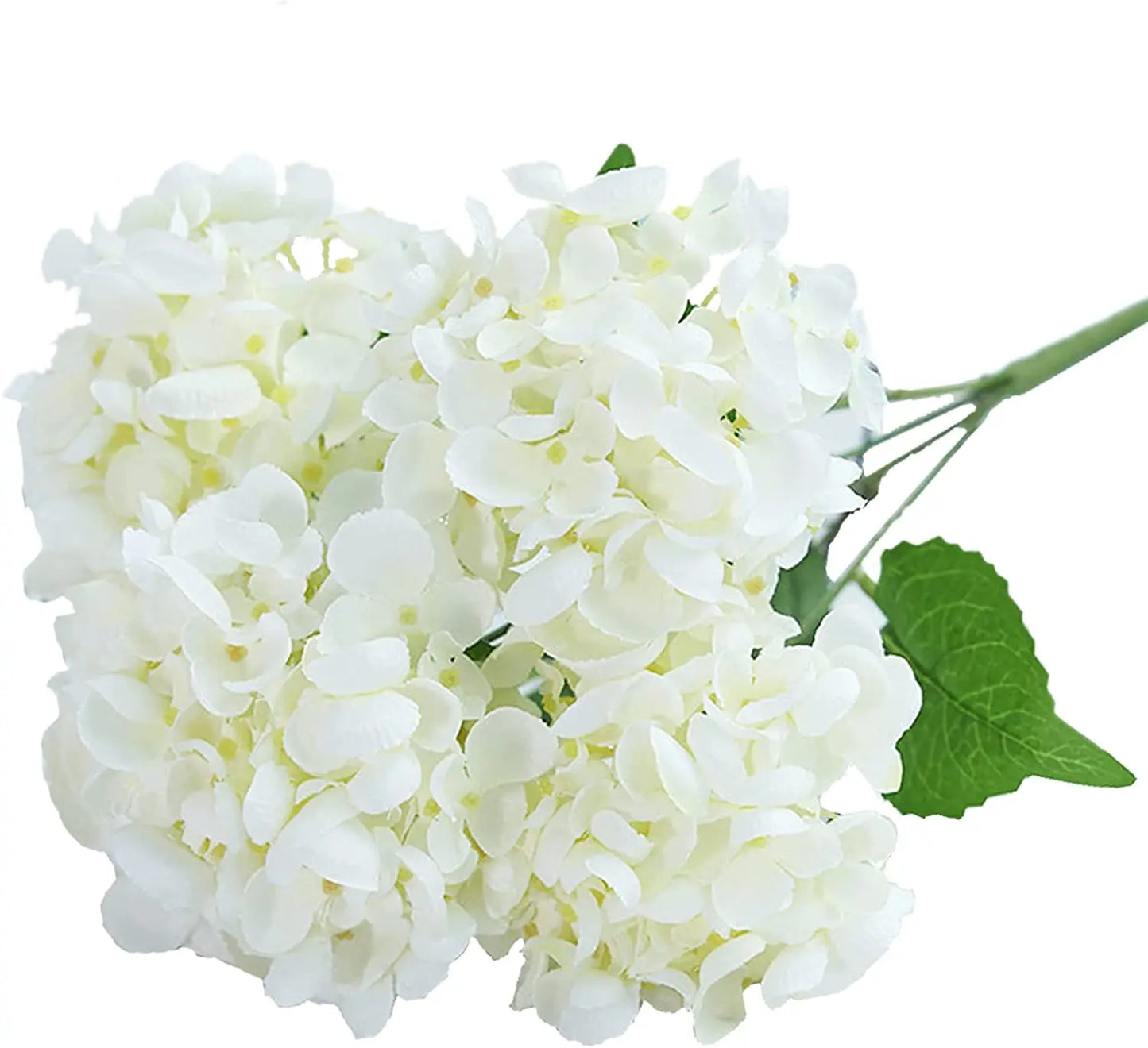 silk hydrangea artificial bouquet, decorative floral arrangements, pink white blue purple blooms for bridal shower, indoor wedding centerpieces, home decor